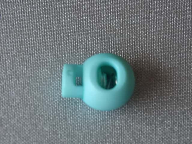 Koordstopper bol groot (bol 19 mm) kleur baby blauw