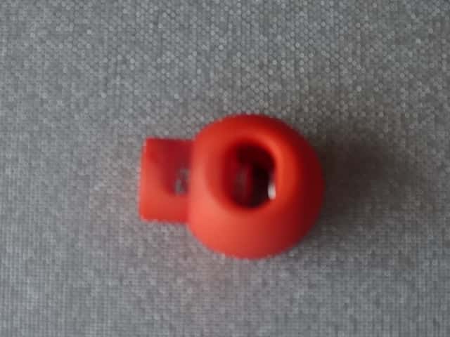 Koordstopper bol groot (bol 19 mm) kleur oranje