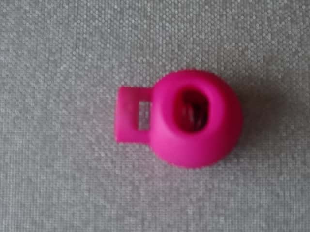 Koordstopper bol groot (bol 19 mm) kleur donker rose