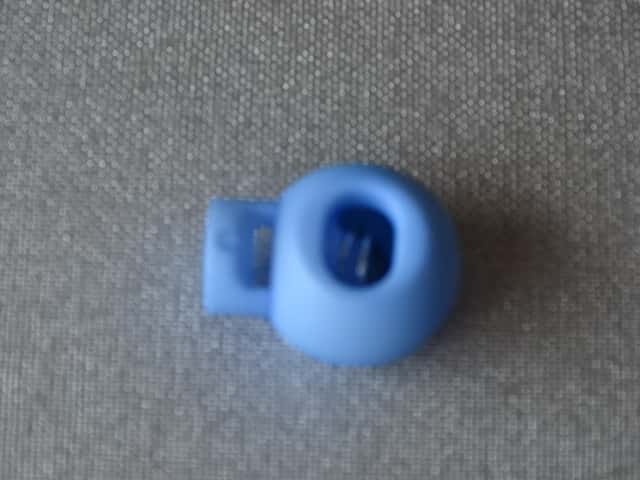Koordstopper bol groot (bol 19 mm) kleur licht blauw