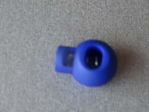 Koordstopper bol groot (bol 19 mm) kleur blauw