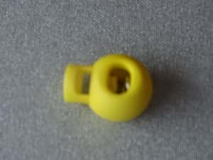 Koordstopper bol groot (bol 19 mm) kleur geel