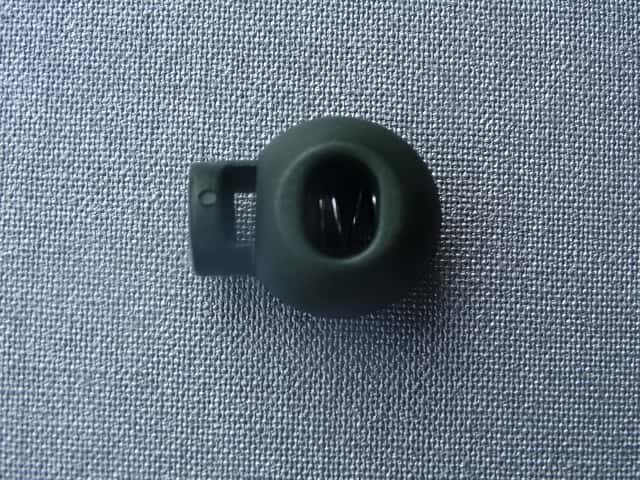 Koordstopper bol groot (bol 19 mm) kleur donker groen