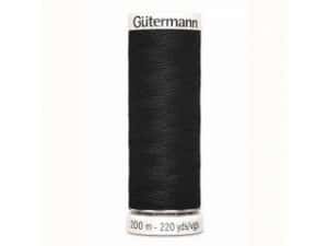 Gütermann naaigaren 200 m kleur 000 zwart