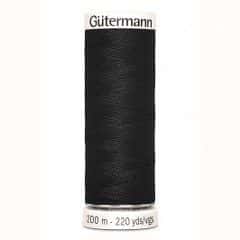 Gütermann naaigaren 200 m kleur 000 zwart