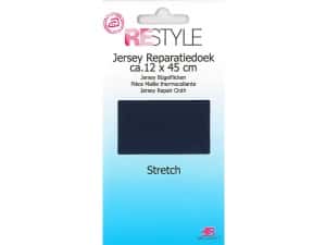 Restyle Jersey Reparatiedoek Strech kleur 210 marine 12x45 cm