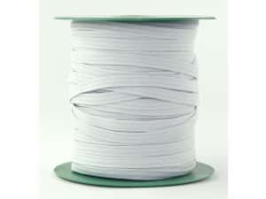 Plat elastiek wit 8 mm breed 1 meter