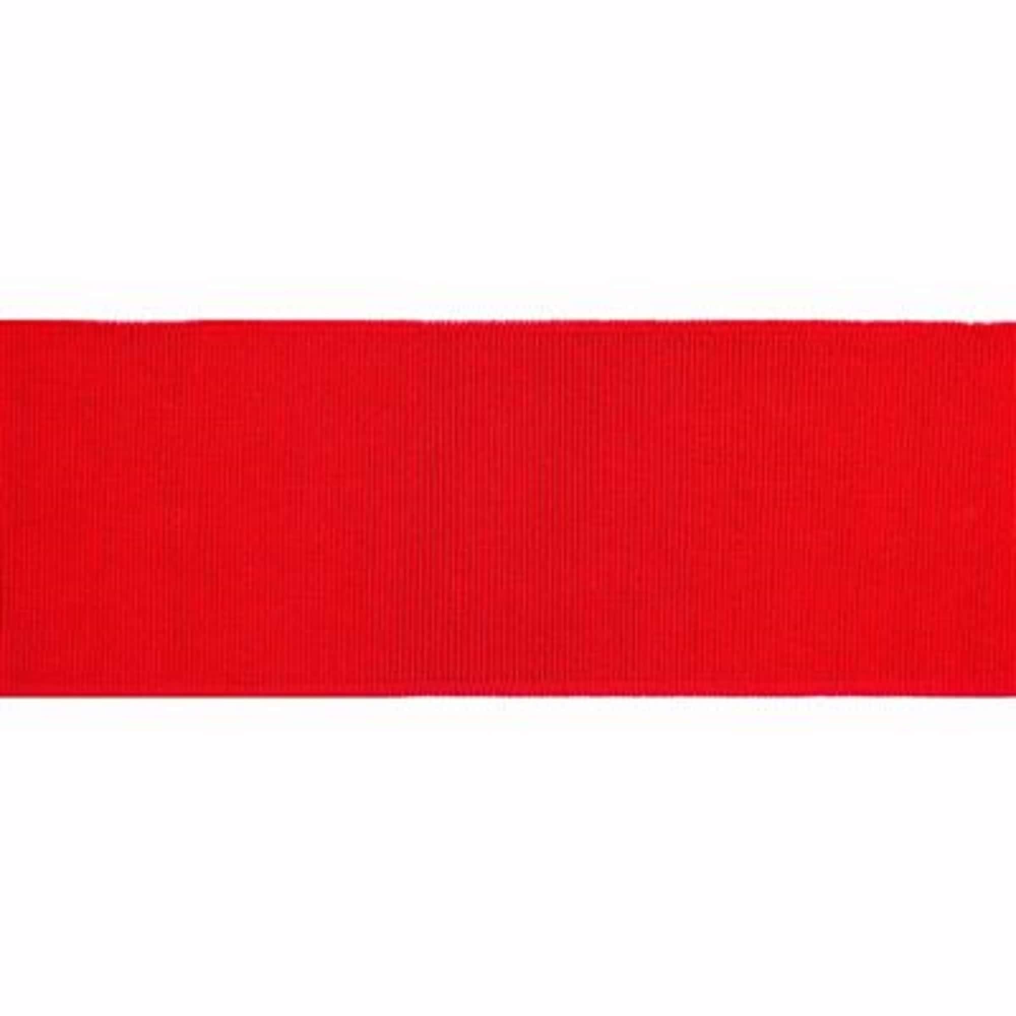 Boord uni kleur 722 rood  7 cm breed  130 cm lang