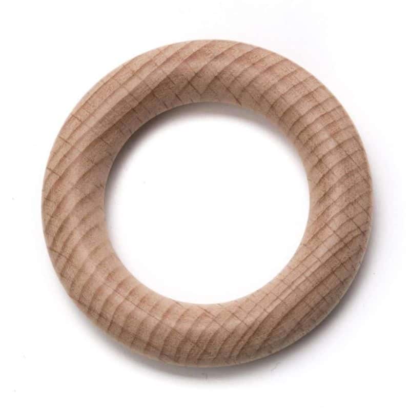 Bijtring Durable Beukenhouten ring 1 stuks 70 mm