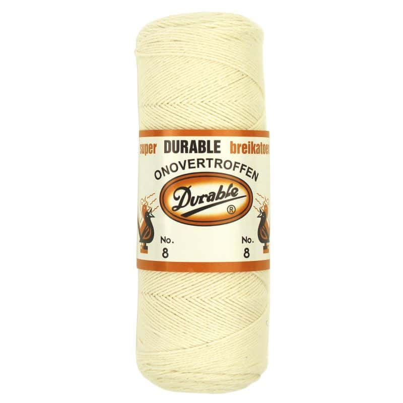 Durable breikatoen No 8 ecru