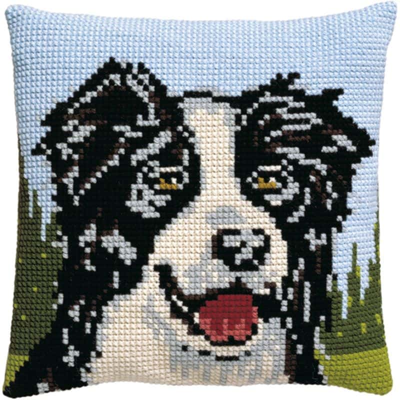 Pako borduurkussenpakket 40x40 cm Border Collie