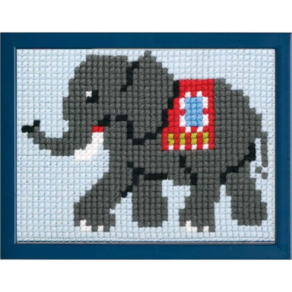 Pako kinderborduurpakket olifant 18 x 24 cm