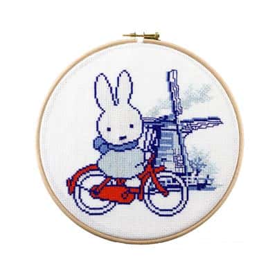 Pako Telpakket Nijntje op fiets met molen (stk)* Borduurring van 20cm niet inbegrepen