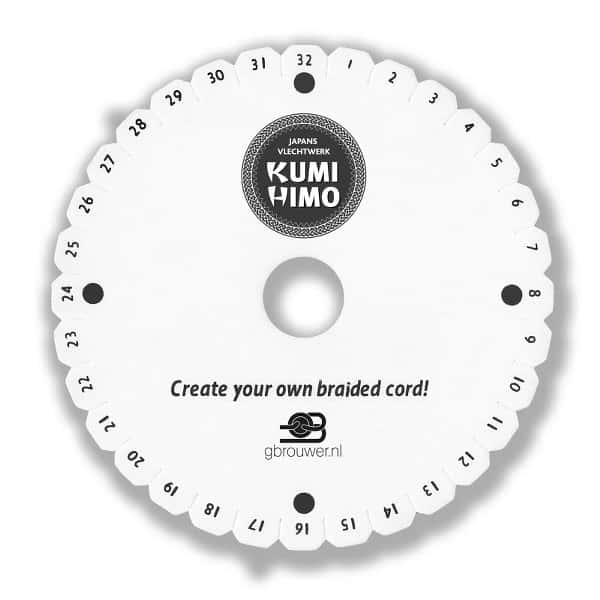 KumiHimo Japans vlechten rond 15 cm
