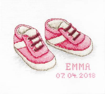 borduurpakket Luca-S Baby shoes ls_b1139