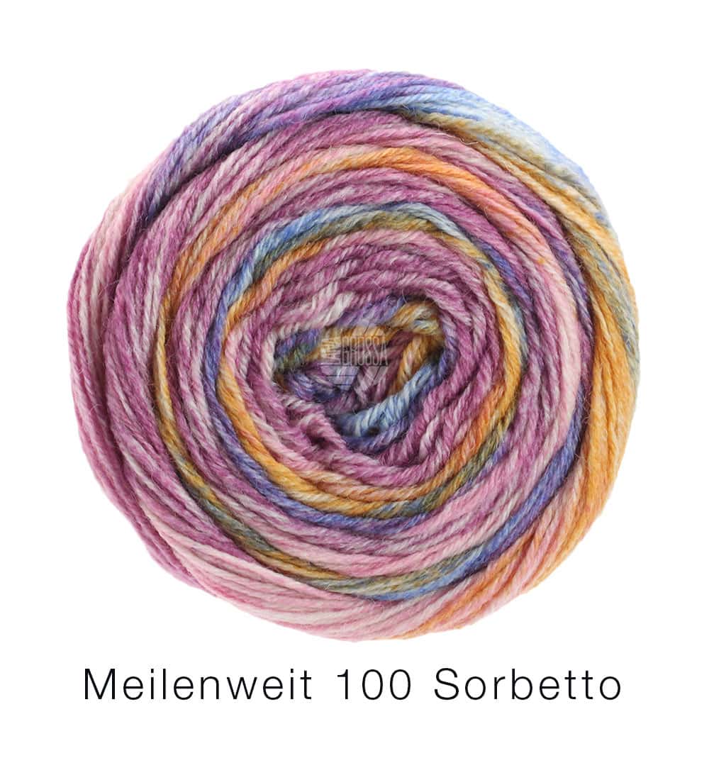 Lana Grossa Meilenweit Sorbetto kleur 6254