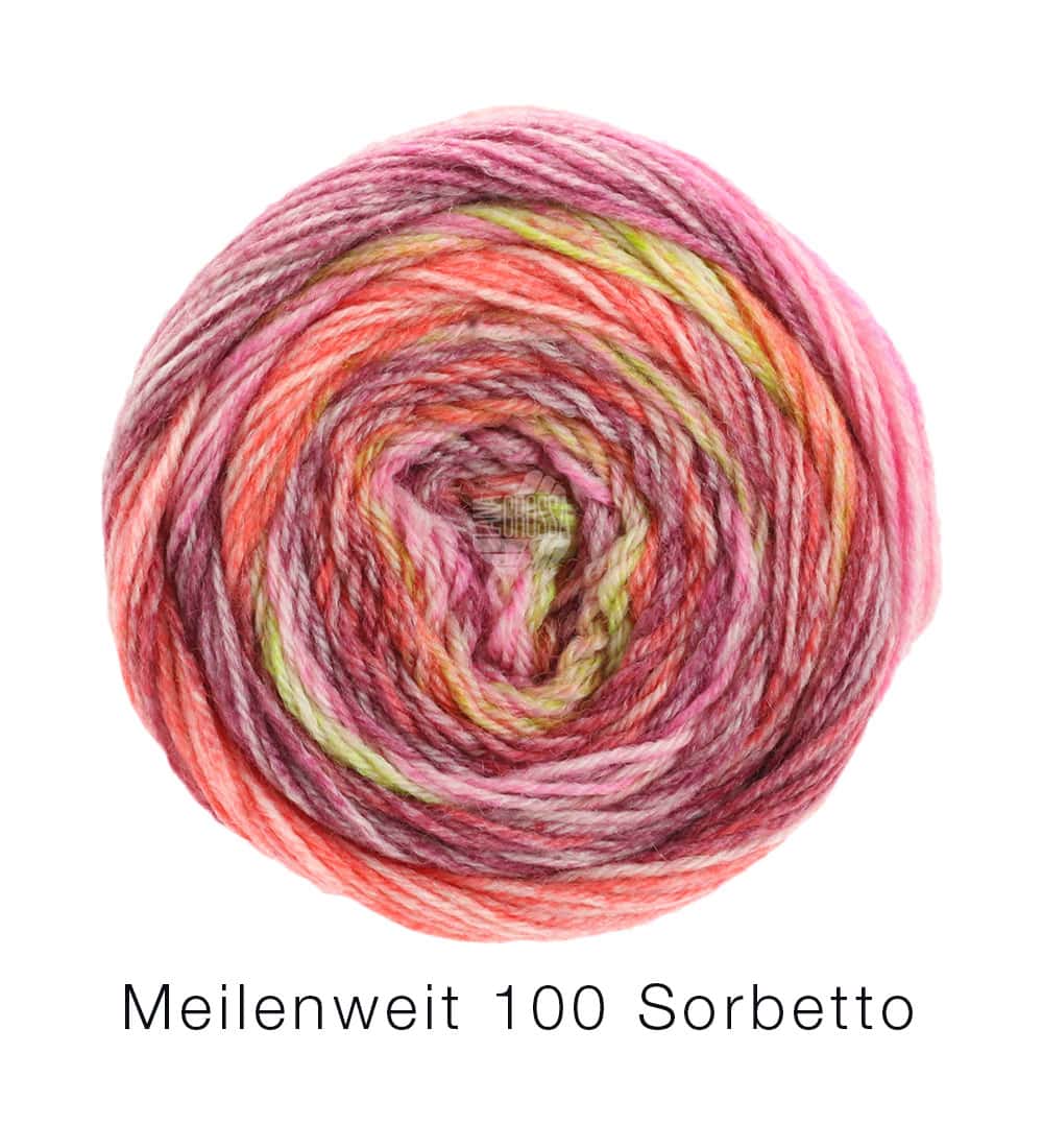 Lana Grossa Meilenweit Sorbetto kleur 6258