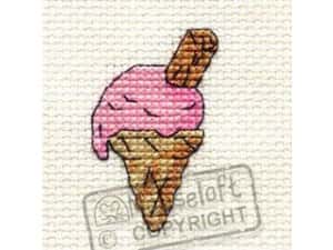 Mouseloft borduurpakketje Pink Ice Cream ml-004-L05