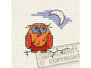 Mouseloft borduurpakketje 5 x 5 cm Old Ollie Owl