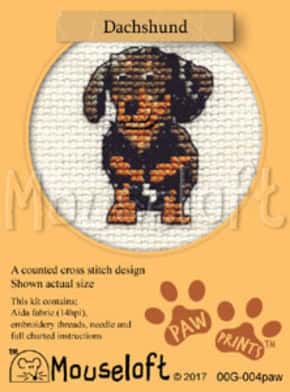 Mouseloft borduurpakketje DACHSHUND ml-00g-004