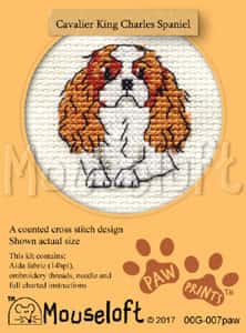 Mouseloft borduurpakketje Cavalier King Charles Spaniel ML-00G-007