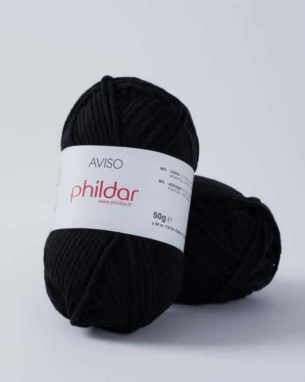 Phildar Aviso kleur 1200 noir