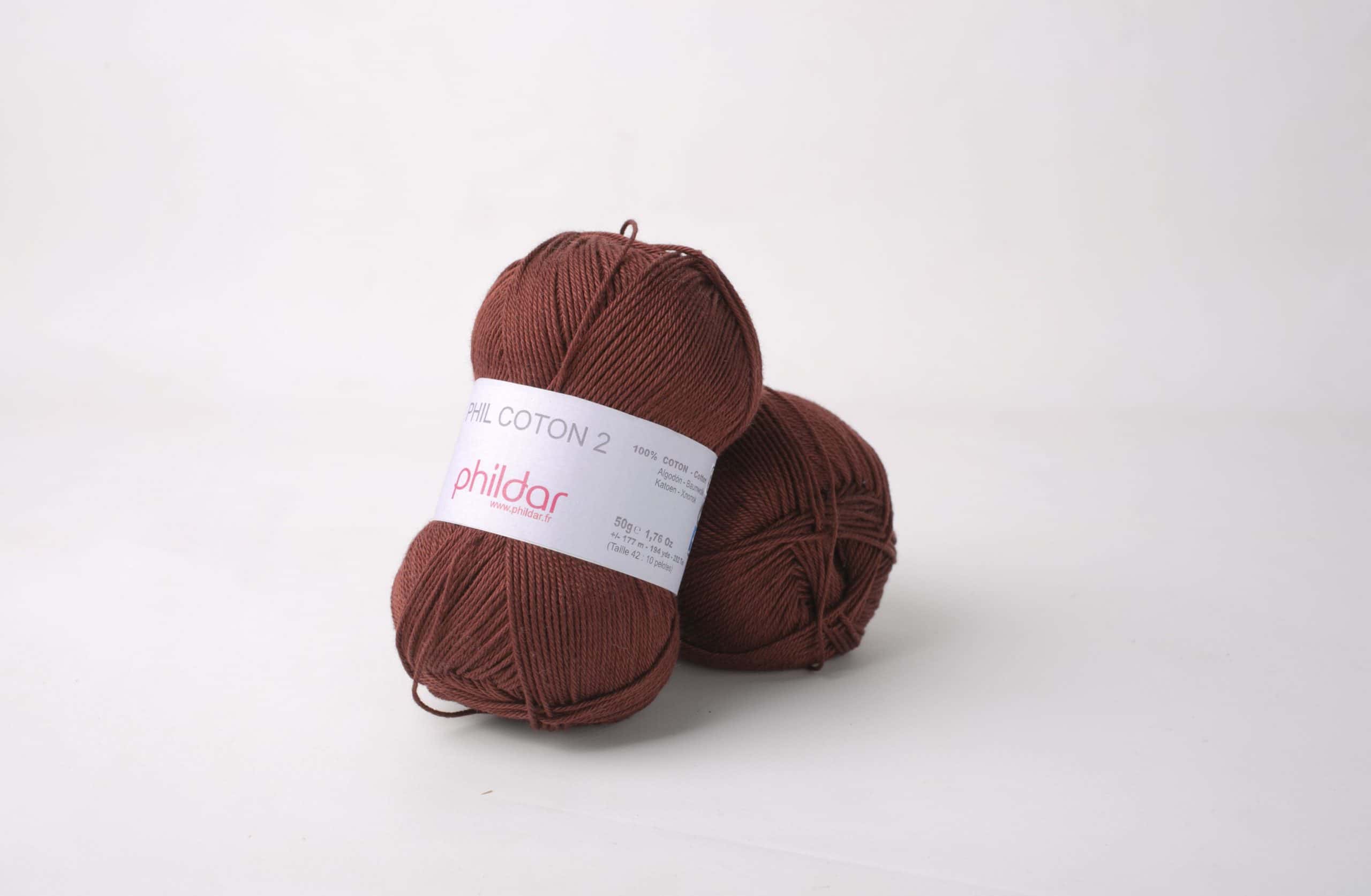 Phildar phil coton 2 kleur 2038 Bordeaux (UITLOPEND)