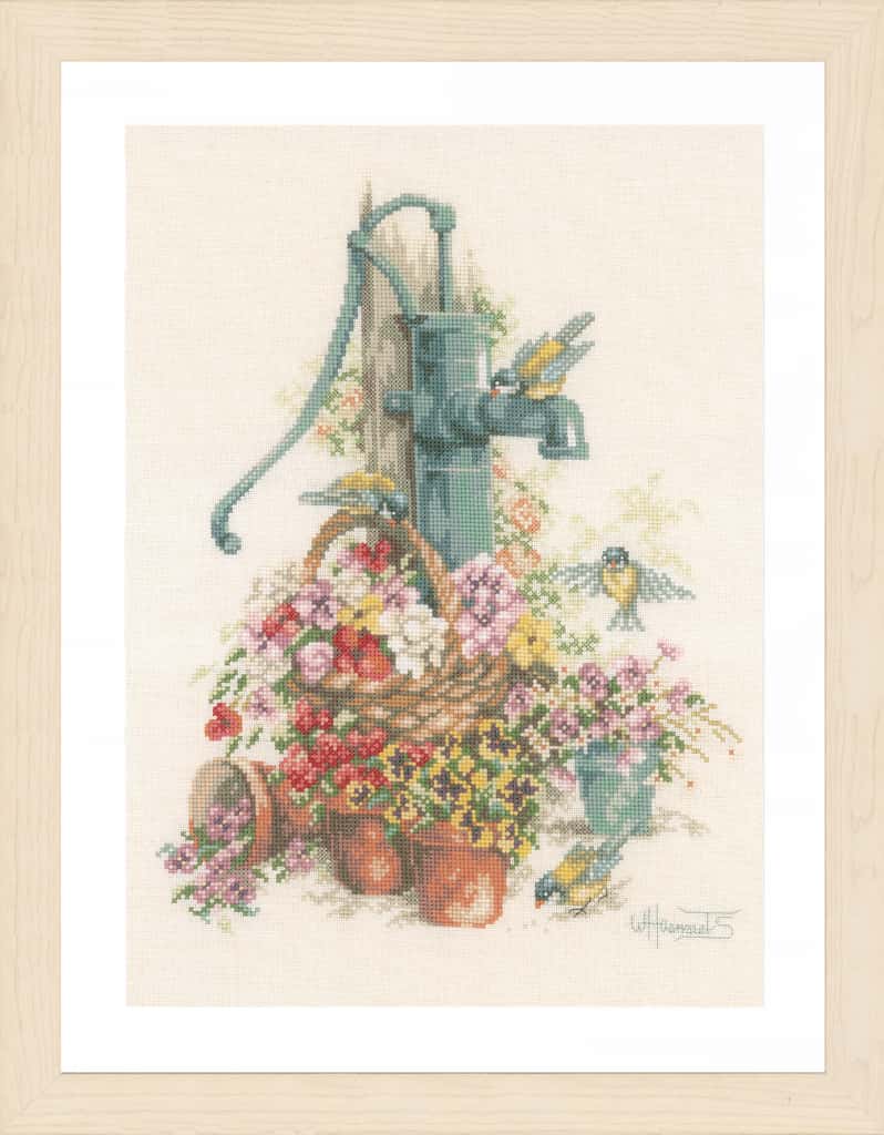 Lanarte telpakket Home & Garden Birds at the water pump PN-0007958