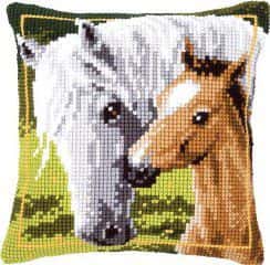 Vervaco kussenpakket wit paard met veulen PN-0144668