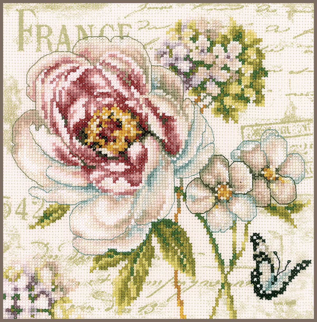 Vervaco TELPAKKET KIT BEDRUKT BLOEMENMARKT III Art nr. PN-0145131 19 x 19 cm