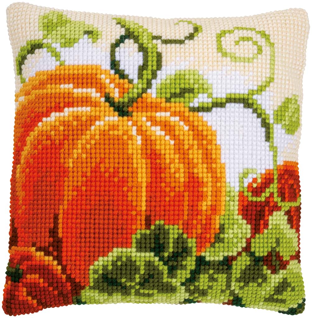 Pompoenen Kruissteekkussen pakket- PN-0147534 40 x 40 cm 