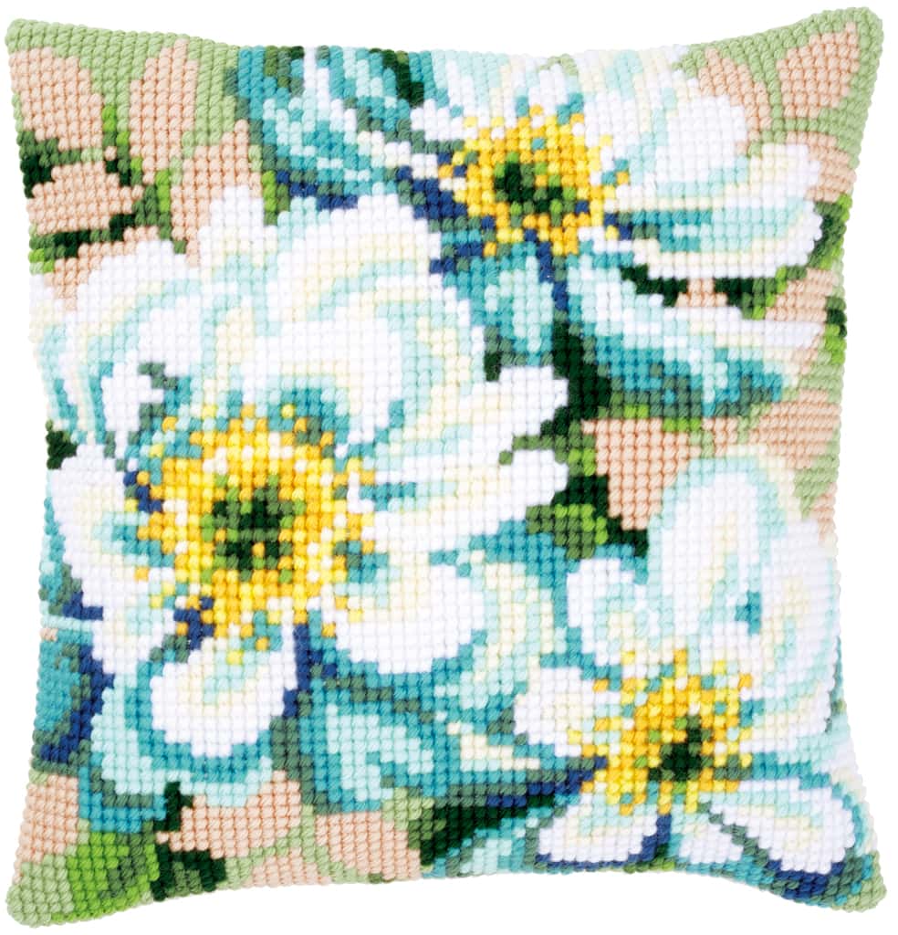 Vervaco KRUISSTEEKKUSSEN KIT JAPANSE ANEMONEN II Art nr. PN-0148718