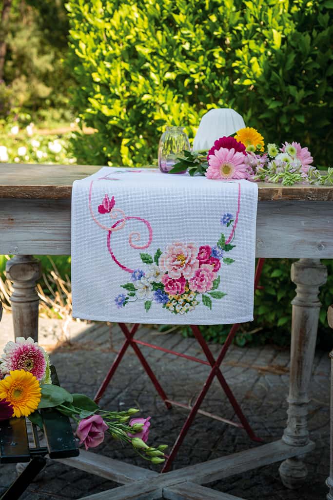 PEARLAIDA LOPER KIT BOEKET KLASSIEKE BLOEMEN Art nr. PN-0154338 32 x 84 cm