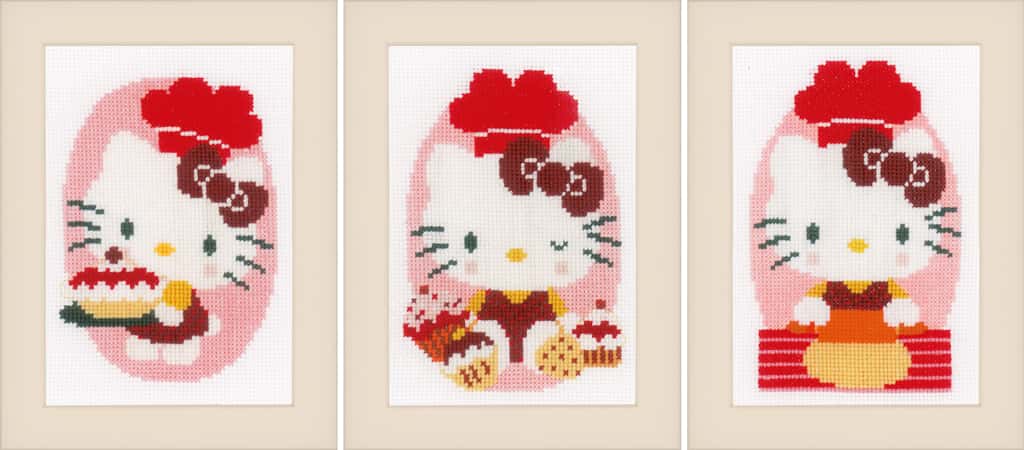 MINIATUUR KIT HELLO KITTY IN DE BAKKERIJ SET VAN 3 pn-0154976