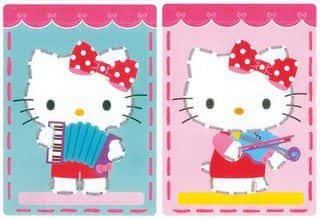 Vervaco borduurkaarten Hello Kitty set van 2 PN-0157762