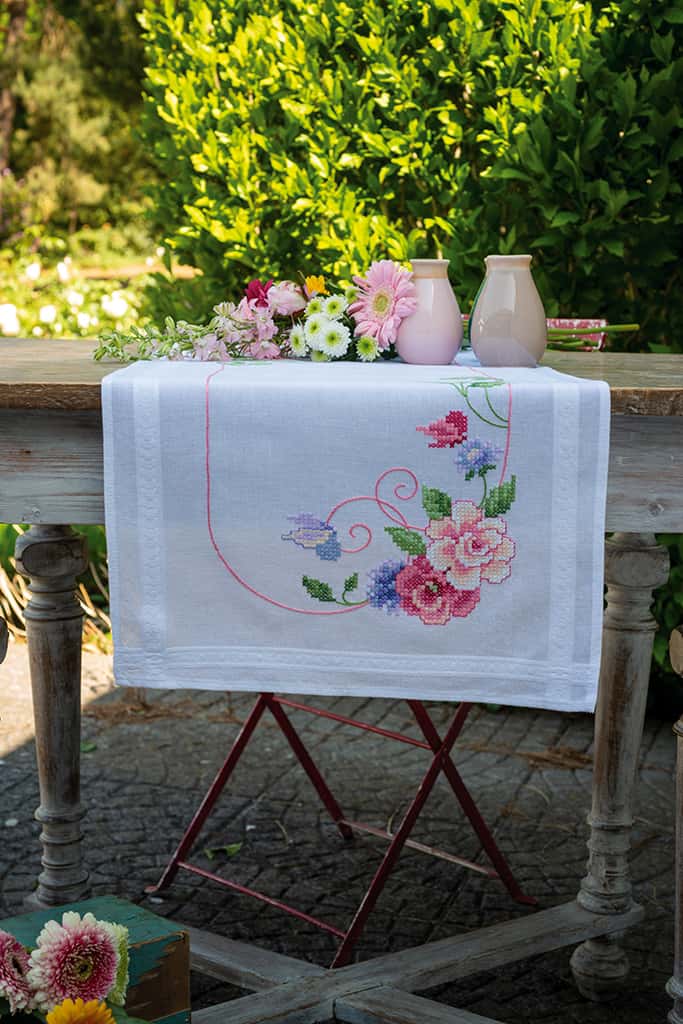 LOPER KIT BLOEMEN MET VLINDERS Art nr. PN-0167963 80 x 80 cm