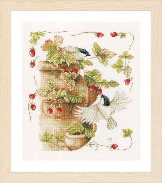 telpakket Lanarte Marjolein Bastin aardbeien en vogels PN-0168599