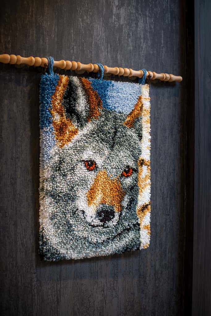 KNOOPTAPIJT KIT WOLF Art nr. PN-0171657 40 x 53 cm