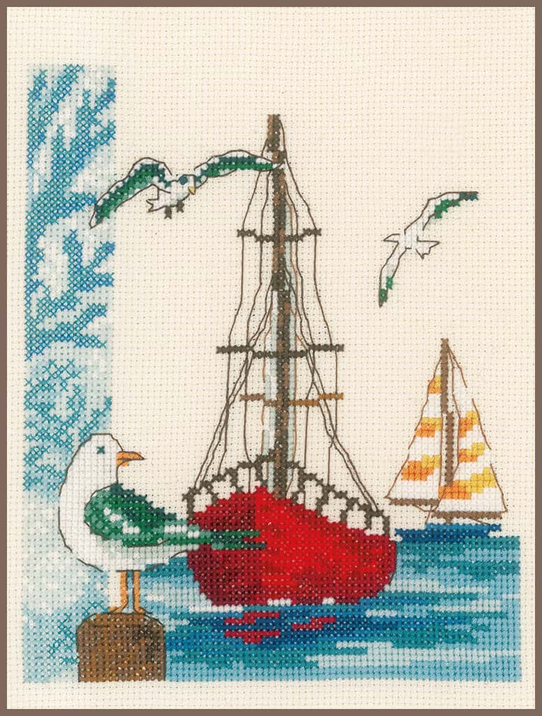 TELPAKKET KIT ZEILBOOT Art nr. PN-0173173  18 x 21 cm 