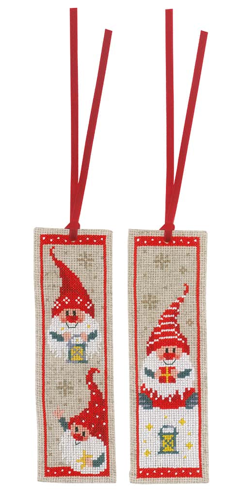 BLADWIJZER KIT KERSTKABOUTERS SET VAN 2 Art nr. PN-0185073 6 x 20 cm