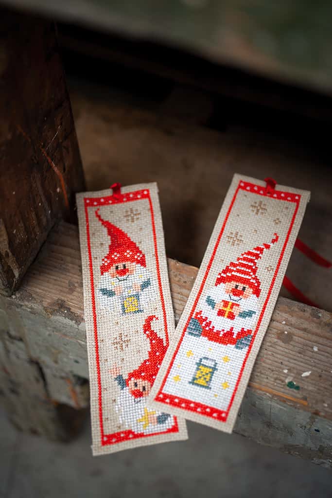 BLADWIJZER KIT KERSTKABOUTERS SET VAN 2 Art nr. PN-0185073 6 x 20 cm