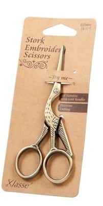 Klasse borduurschaartje stork embroidery scissors