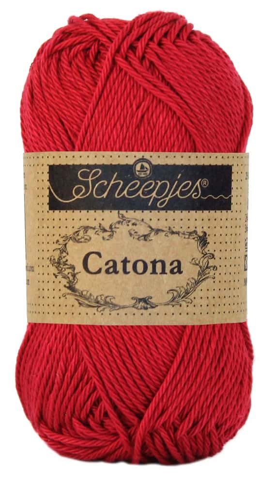 Scheepjes Catona kleur 192 SCARLET 25 gram