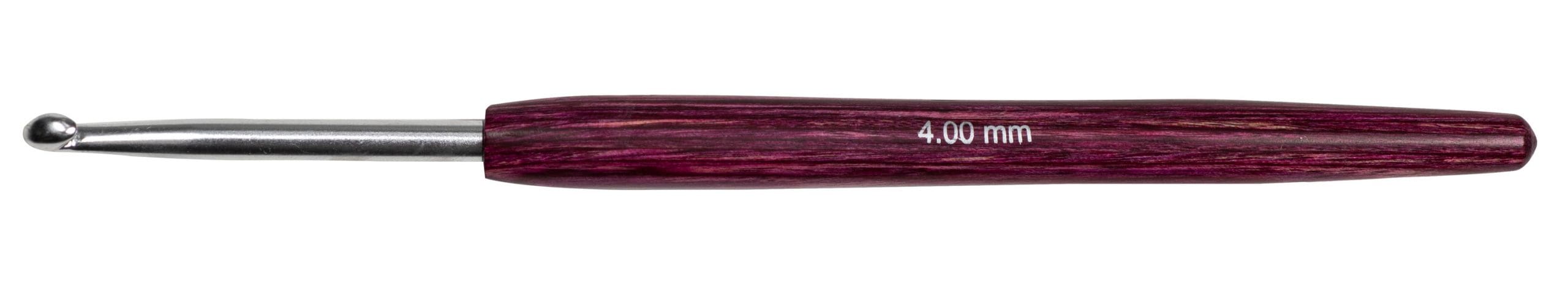 Lana Grossa Haaknaald 04 mm Aluminium/Hout