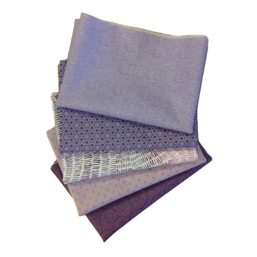 Quiltstoffen set paars