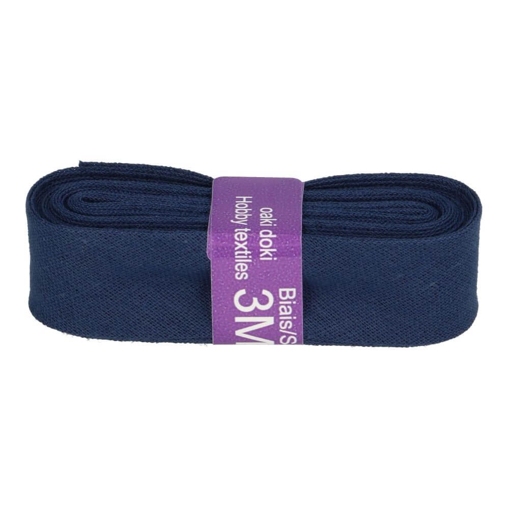 Biaisband 12mm kleur 210 Donker blauw 3 meter