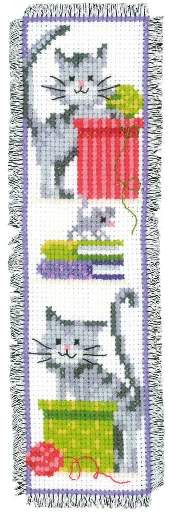 BLADWIJZER KIT NIEUWSGIERIGE KATTEN Art nr. PN-0143915 6 x 20 cm
