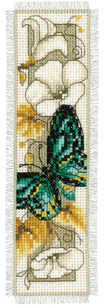 BLADWIJZER KIT VLINDERS EN BLOEMEN Art nr. PN-0145351 6 x 20 cm