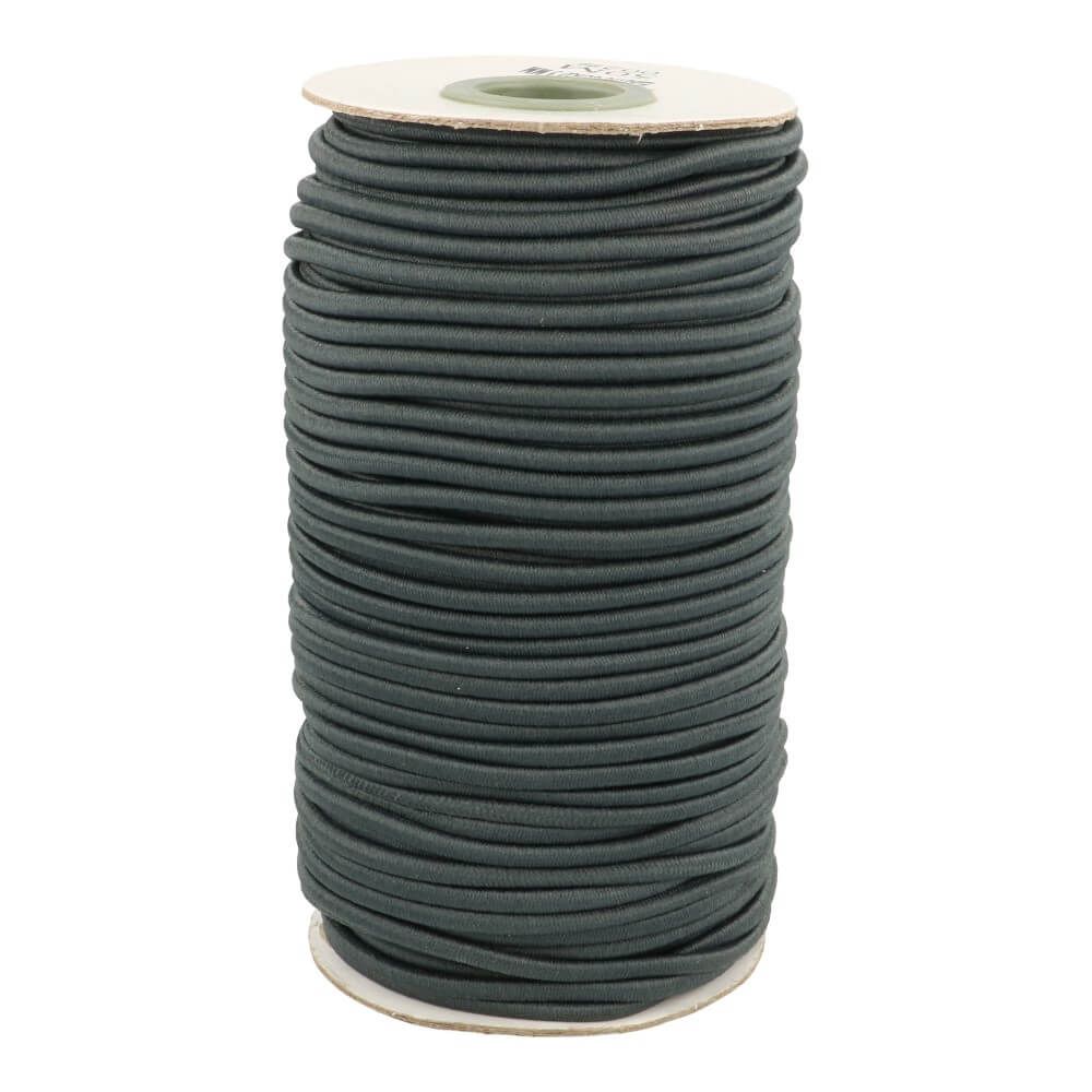 Koordelastiek 3 mm grijs