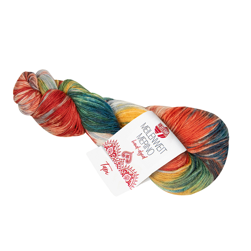 Lana Grossa Meilenweit Merino hand-dyed kleur 308 Nanda